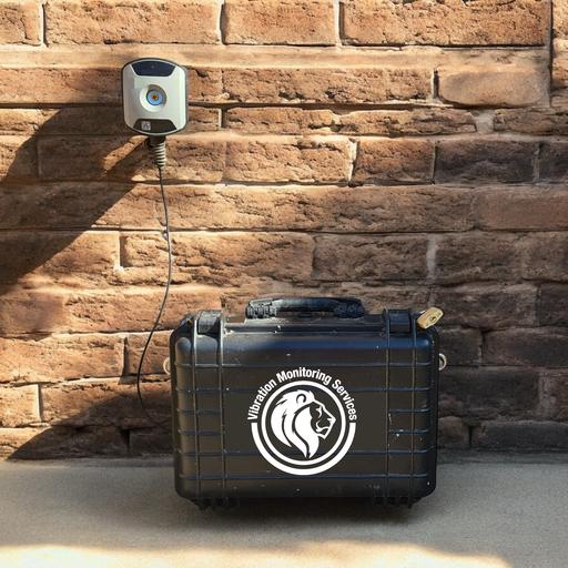 Vibration Monitor attached to a wall